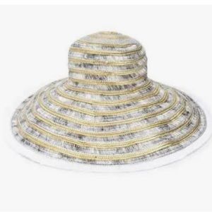 MISSONI Mare- New w/tags White straw sun hat! Super Chic- size M